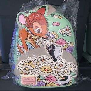 Bambi and Flower Springtime loungefly mini backpack